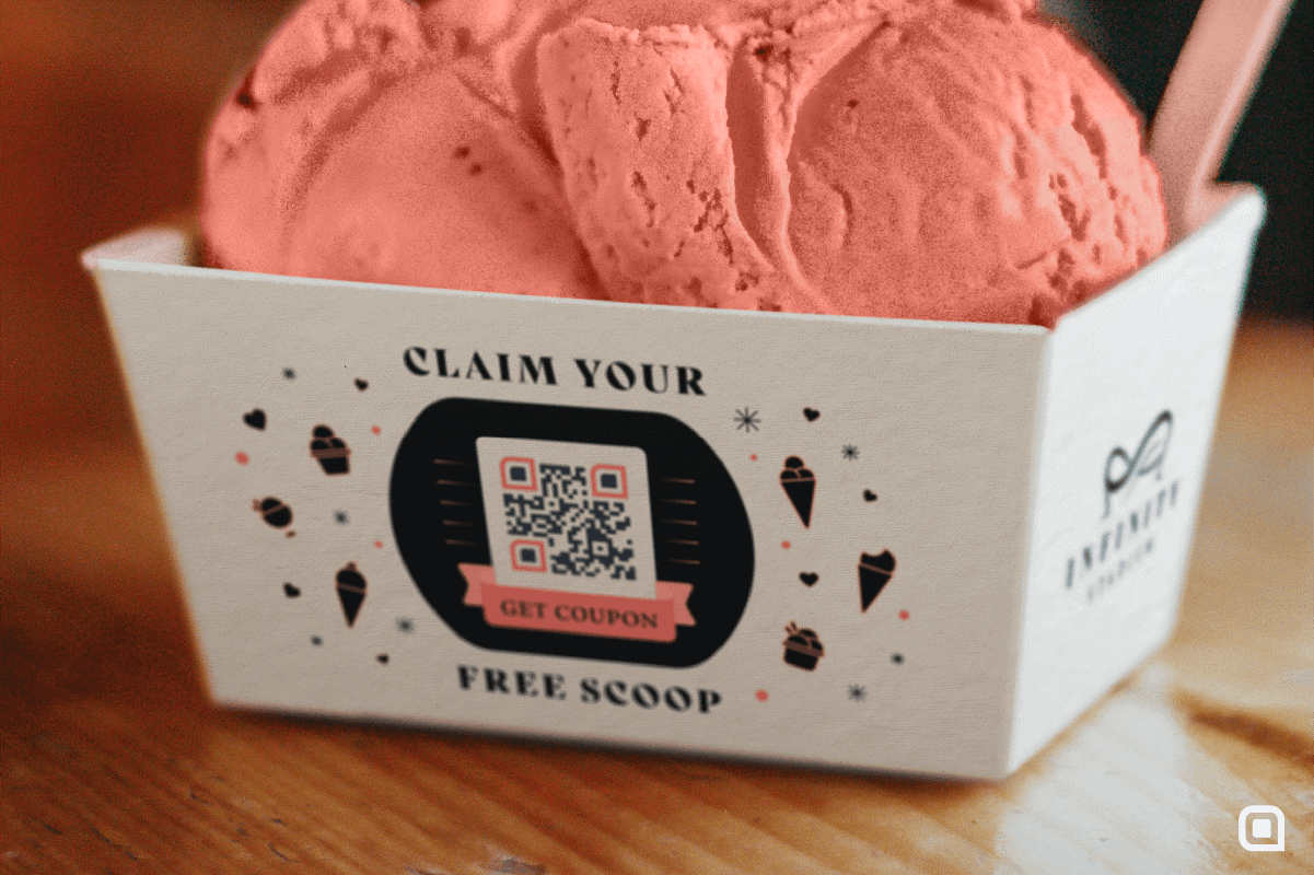 QR код за система за самообслужване за сладоледени салони